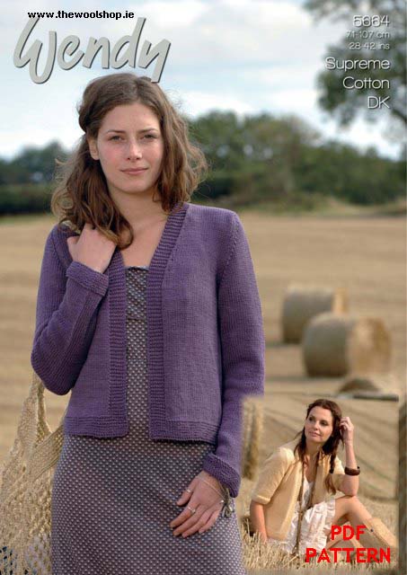 Wendy DK Cotton 5664 (digital pattern) | The Wool Shop Knitting Yarn/Wool