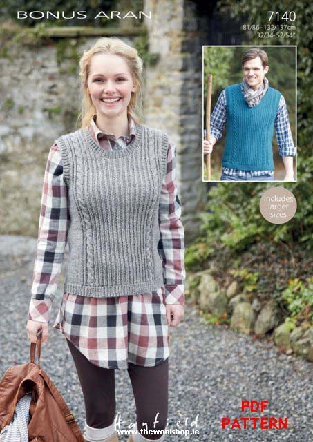 Hayfield Bonus Aran 7140 (digital pattern) | The Wool Shop Knitting ...