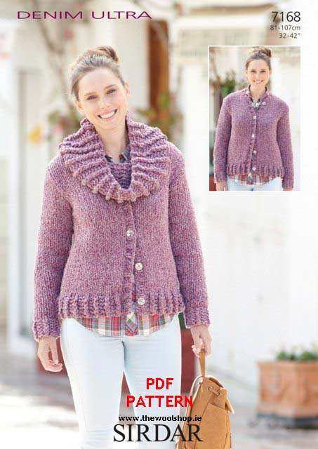 Sirdar Denim Ultra 7168 (digital pattern) | The Wool Shop Knitting Yarn ...