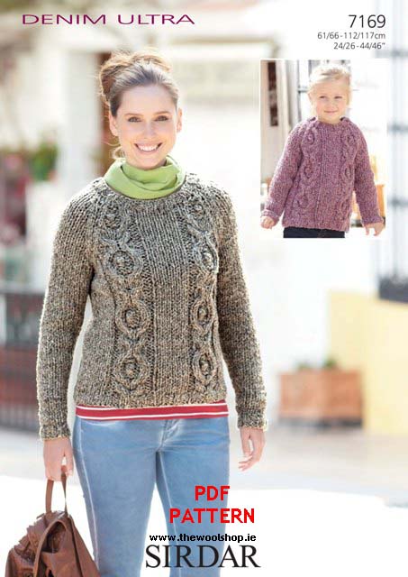 Sirdar Denim Ultra 7169 (digital pattern) | The Wool Shop Knitting Yarn ...