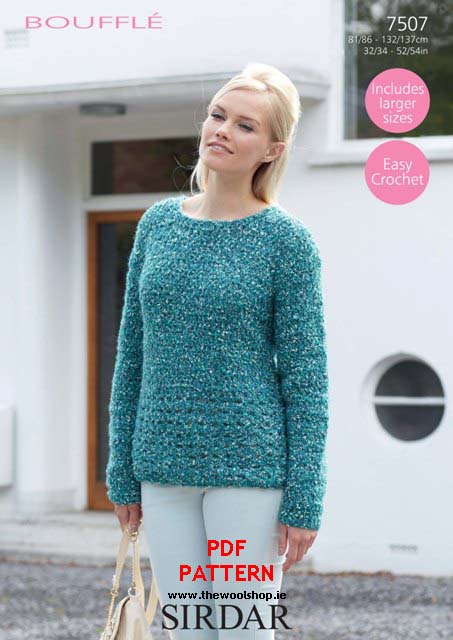 Sirdar Boufflé 7507 (digital crochet pattern) | The Wool Shop Knitting ...