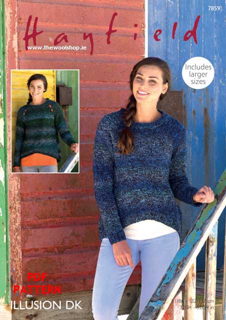 Hayfield Illusion DK 7859 (digital pattern) | The Wool Shop Knitting ...