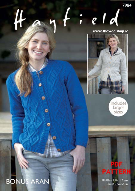 Hayfield Bonus Aran 7984 (digital pattern) | The Wool Shop Knitting ...