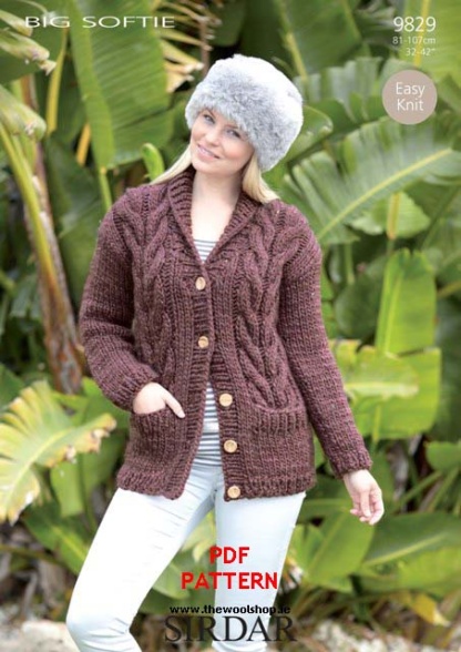 Sirdar Big Softie 9829 (digital pattern) | The Wool Shop Knitting Yarn/Wool